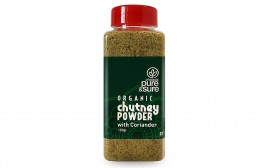 Pure & Sure Organic Chutney Powder With Coriander  Plastic Jar  150 grams